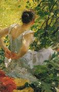 Anders Zorn Woman getting dressed Germany oil painting artist